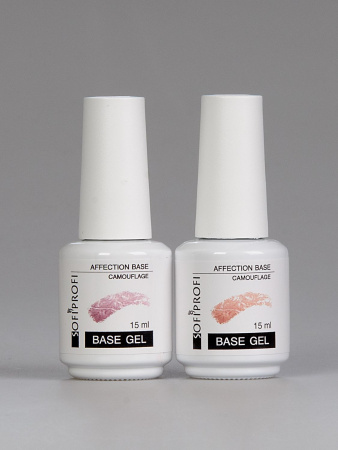 Набор базовых гелей Affection Тон 706H Sofiprofi CAMOUFLAGE BASE GEL, 15 мл